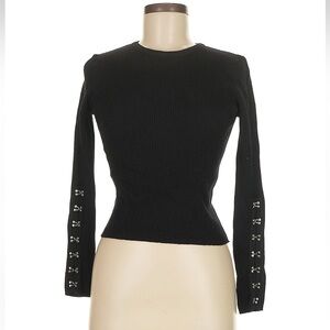 ZARA semi-cropped sweater size M with metal clasps